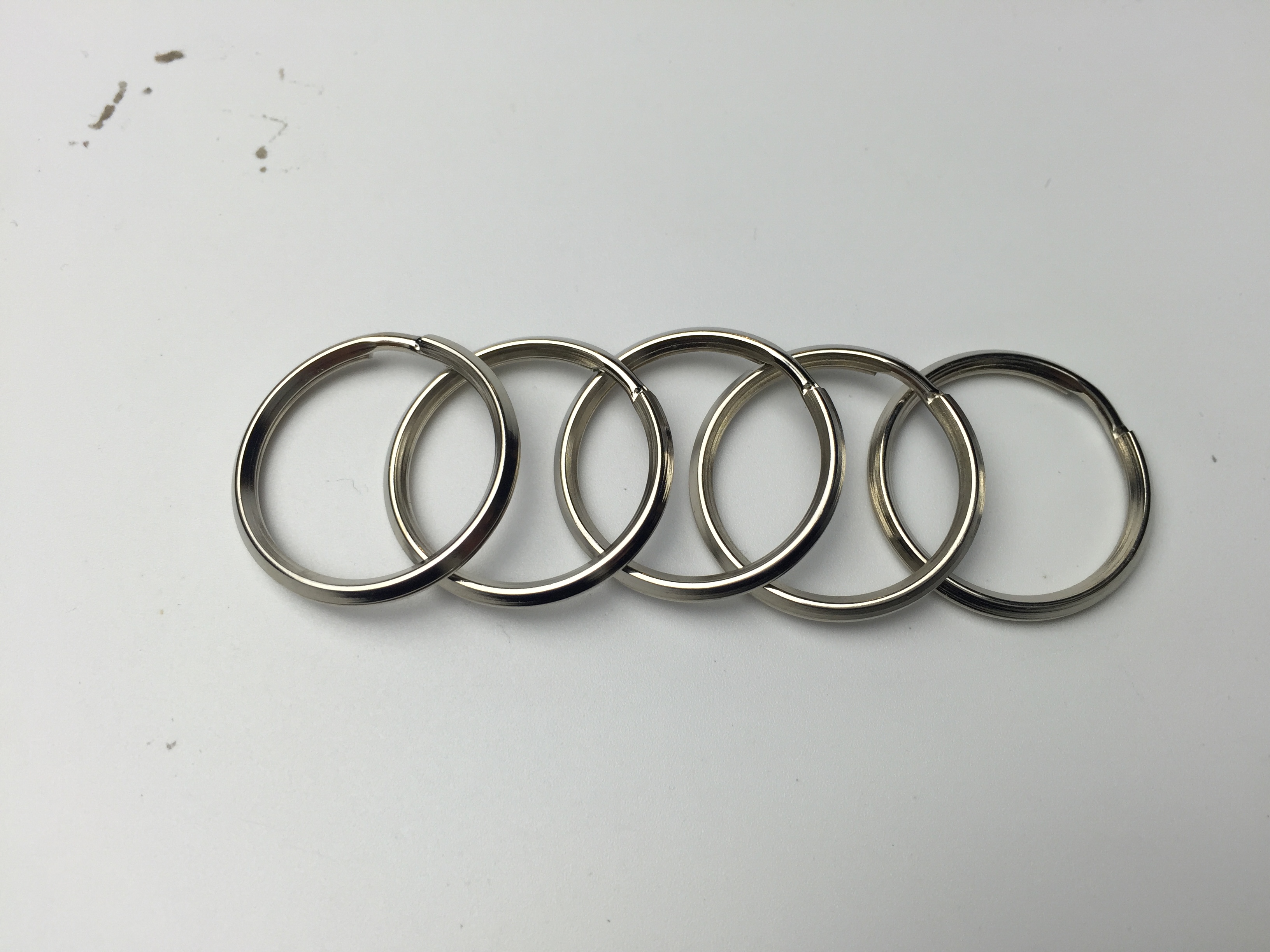 25斜邊匙圈、鐵鎳